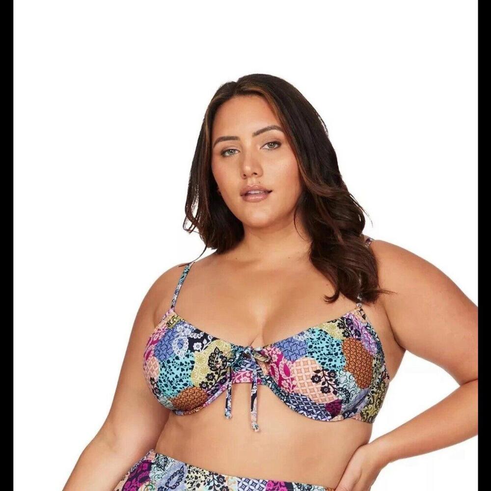 NWT Artesands Degas Bikini Top Salmagundi US 18 / AUS 20